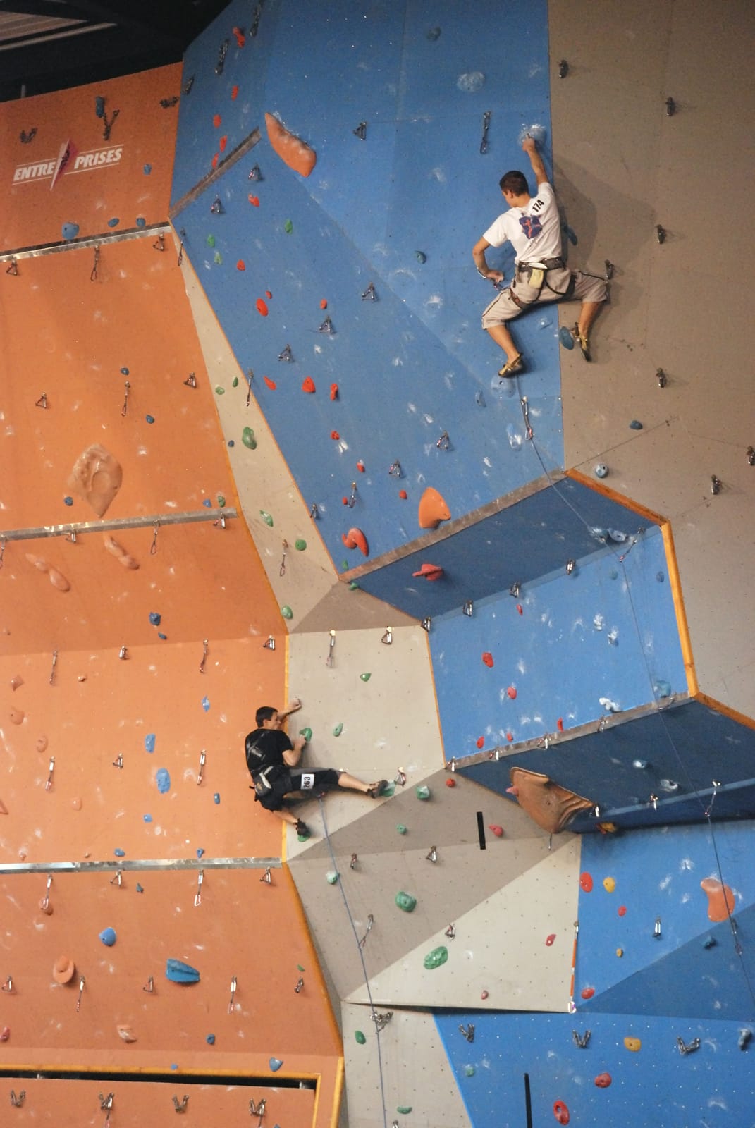 Outdoor climbing wall